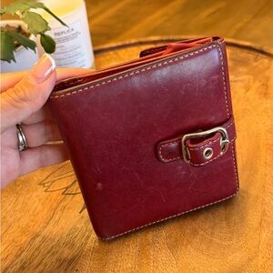 Coach Red Leather Wallet vintage